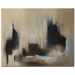 Modernes Kunst Bild Oase Wandbilder handgemalt