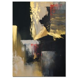 Wandbild modern Gold Rush abstraktes Wandbild