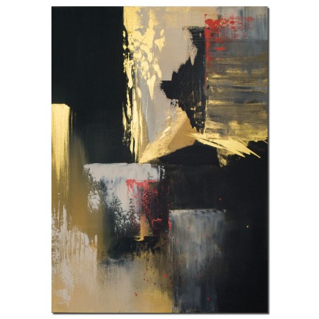 Wandbild modern Gold Rush abstraktes Wandbild