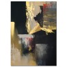 Wandbild modern Gold Rush abstraktes Wandbild